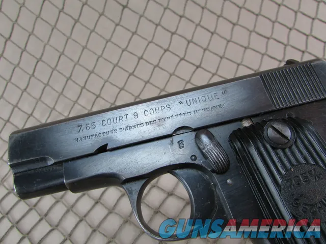 French Unique Model 17 Nazi Marked Pistol 32 ACP #32900