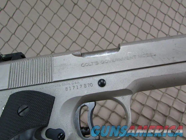 Colt Mk IV Series 70 Government Model 1911 Stainless-steel Pistol 45 ACP #81717B70