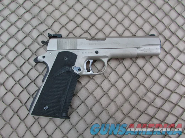 Colt Mk IV Series 70 Government Model 1911 Stainless-steel Pistol 45 ACP #81717B70