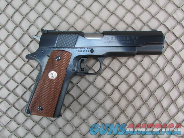 Colt MK IV Series 70 Gold Cup National Match 45 ACP 1975 #70N24779