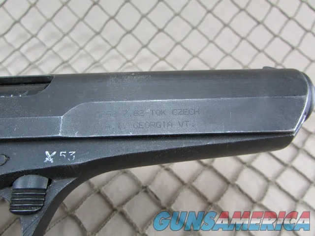 Czech CZ52 VZ52 Pistol 7.62×25 Tokarev matching numbers #Z08211
