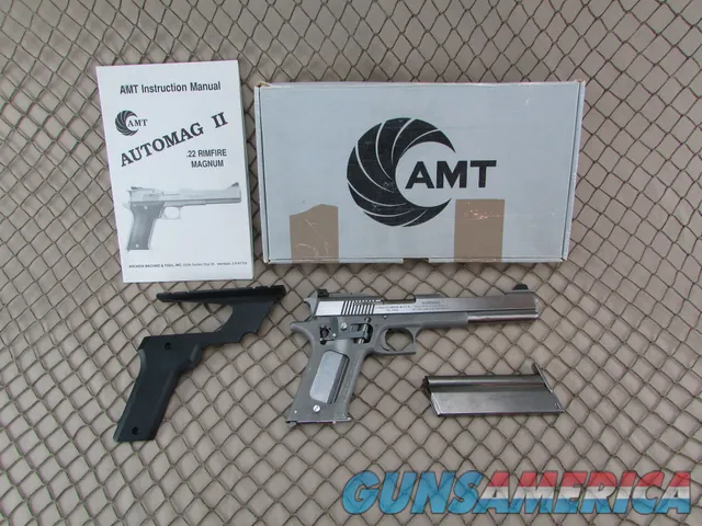 AMT AutoMag II Stainless-steel Pistol 6”...