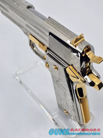 Custom Colt Trump USA 24K Gold Nickel Engraved Colt 1911