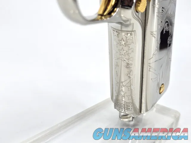 Custom Colt Trump USA 24K Gold Nickel Engraved Colt 1911