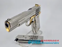 Custom Colt Trump USA 24K Gold Nickel Engraved Colt 1911