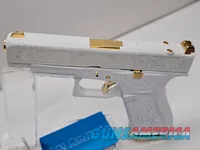 Roman Glock – 24K Gold & White Cerakote Masterpiece 