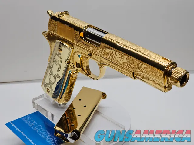  Custom 24K Gold Día de los Muertos 1911