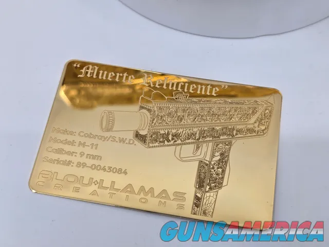 24K Engraved Cobray m11