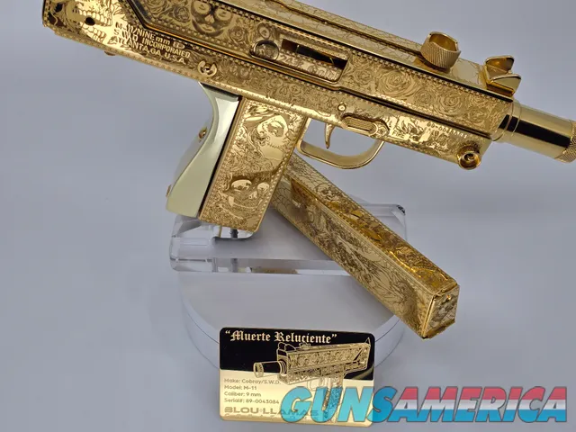 24K Engraved Cobray m11