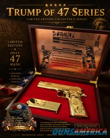24K Gold Engraved Trump/USA Colt