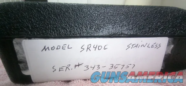 Ruger SR40c .40 S&W Compact Pistol with Case