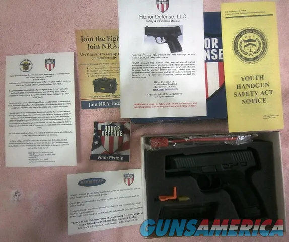 Honor Defense Honor Guard 9mm Sub-Compact Pistol