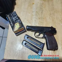 Bulgarian Makarov PM 9x18 Pistol with Two Magazines and 76 rounds of ammo