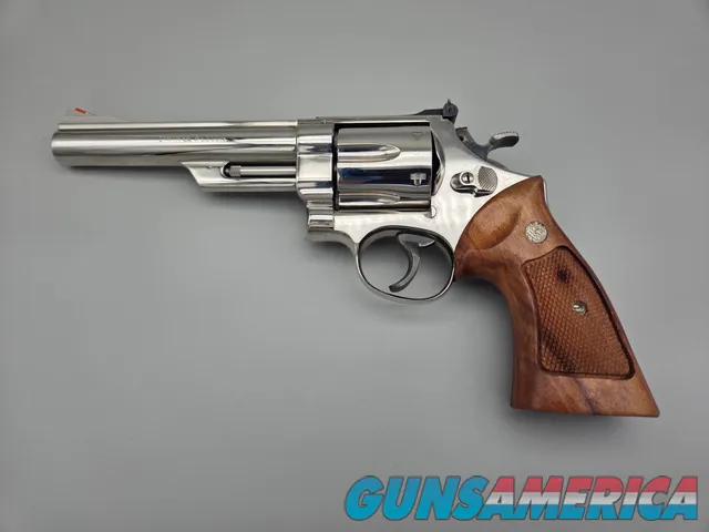 Smith & Wesson Model 57 .41 Mag 6in Nickel, Case, Unfired