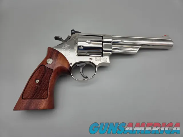 Smith & Wesson Model 57 .41 Mag 6in Nickel, Case, Unfired
