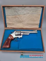 Smith & Wesson Model 57 .41 Mag 6in Nickel, Case, Unfired
