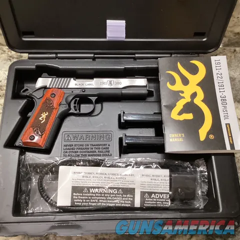 Browning 1911-380 Black Label Rosewood H...