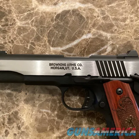 Browning 1911-380 Black Label Rosewood Handle with Case/Mags Never Fired