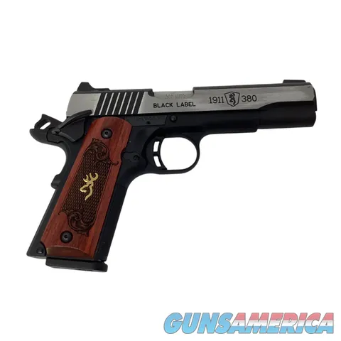 Browning 1911-380 Black Label Rosewood Handle with Case/Mags Never Fired