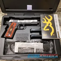 Browning 1911-380 Black Label Rosewood Handle with Case/Mags Never Fired