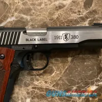 Browning 1911-380 Black Label Rosewood Handle with Case/Mags Never Fired