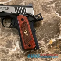 Browning 1911-380 Black Label Rosewood Handle with Case/Mags Never Fired