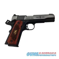 Browning 1911-380 Black Label Rosewood Handle with Case/Mags Never Fired
