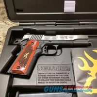 Browning 1911-380 Black Label Rosewood Handle with Case/Mags Never Fired
