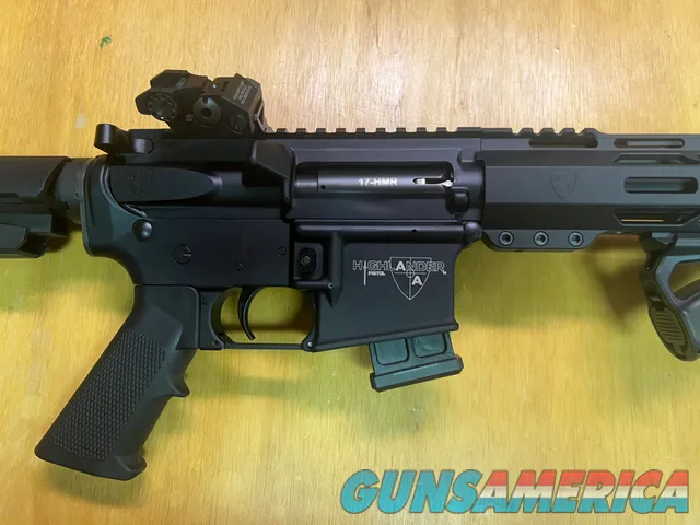 Alexander Arms Highlander 17 HMR AR Pistol w/ Brace