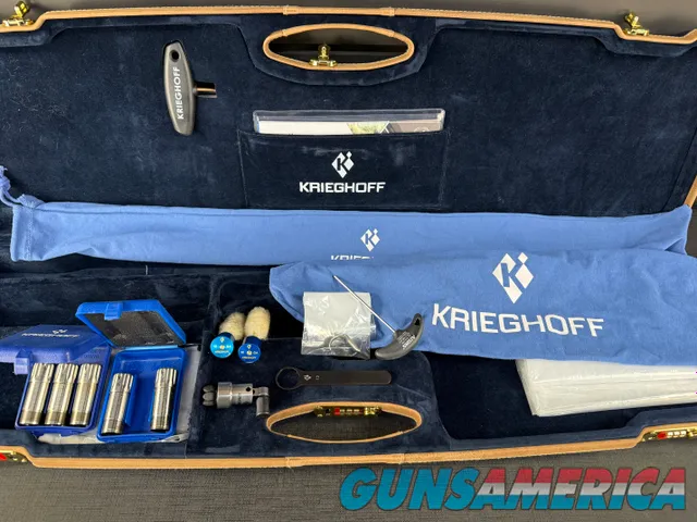 Krieghoff K-80 Sporting Vienna Scroll – 32" – Category 2 Wood – Adjustable Butt Plate – Titanium Chokes – Purchased New July 