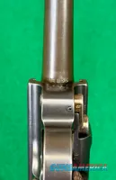 1906 DWM American Eagle Luger – All Matching #s – Grip Safety – Original Wood-Base Mag SN 46586 – VG / Fine Bore