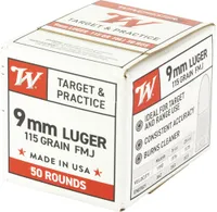 Winchester Repeating Arms WIN USA 9MM LUGER 115GR FMJ 50/1000