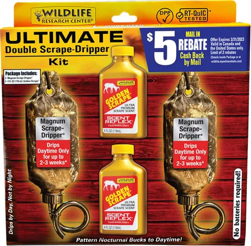 WRC DEER LURE GOLDEN SCRAPE/ SCRAPE DRIP...