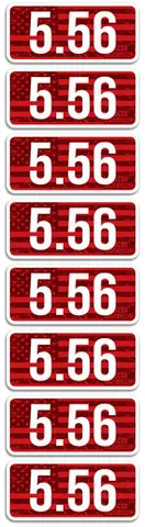 MTM AMMO CALIBER LABELS 5.56 8-PACK