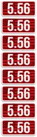 MTM AMMO CALIBER LABELS 5.56 8-PACK