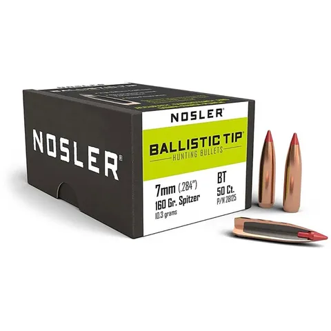 7MM (0.284'') 160GR SPITZER 50/BOX