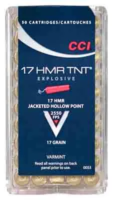 CCI Rimfire 17HMR TNT HP 2550fps 50/box