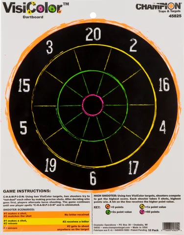 VisiColor Dartboard 45825