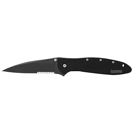 Kershaw Kershaw Leek-Black Serrated Knif...