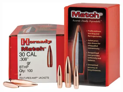Match 30 Cal 308 155GR BTHP 3039