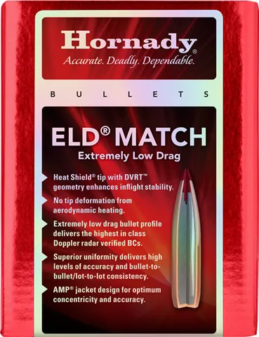 HORNADY BULLETS 6.5MM .264 140GR ELD-MAT...