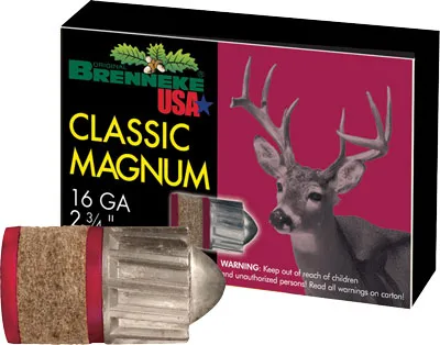 BRENNEKE USA 16GA CLASSIC 2-3/4" 1OZ. SL...