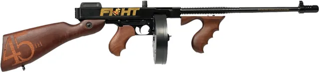 Trump Fight 1927A-1 Dlx 45ACP 18" Bl/Gld...