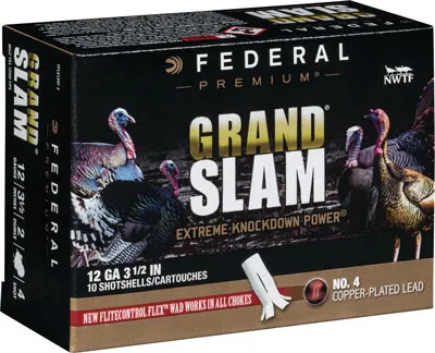 Federal Grandslam Tky 12ga 3.5" 2oz #4 1...