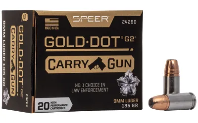 Speer Gold Dot 9mm 135gr GD Carry Gun HP...