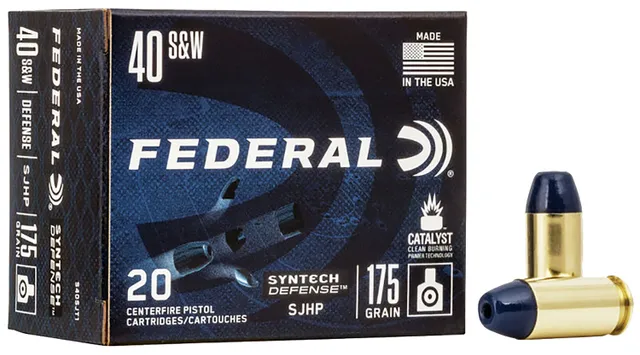 Federal 40S&W 175GR SJHP SYNTECH DEFENSE...