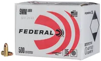FEDERAL CHAMPION TRAINING 9MM 115 GR FMJ BULK PACK 500 RNDS