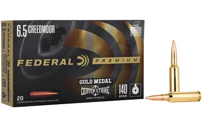 Federal 6.5 CREEDMOOR 140GR CENTERSTRIKE...