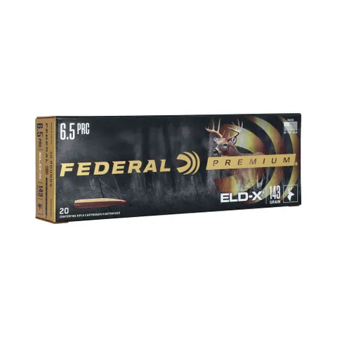 Federal PREMIUM 6.5 PRC 143GR ELD-X POLY...