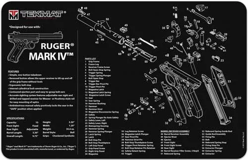 TekMat TEKMAT PISTOL MAT RUGER MARK IV B...